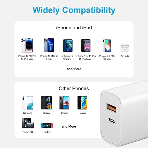 Rapid Charge 45 W USB-C Charger Duo with 6 FT Cables – Perfect for i Phone 15/16, i Pads, and Galaxy S21-S25 – Enhanced Dual Power Output and Compatibility – Stylish Green Design for Modern Tech Users – Ultimate Fast Charging Solution for Android and Apple Devices – Say Goodbye to Low Battery Worries – Ideal for Home and Travel Use