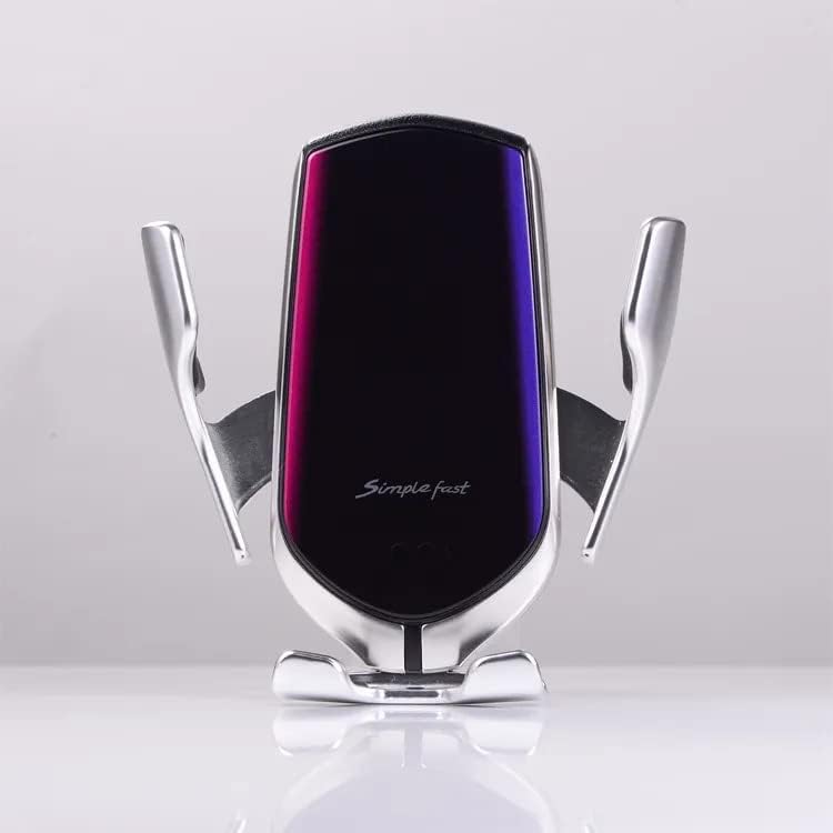 Revolutionary 10 W Fast Charging Wireless Car Phone Holder with Auto-Clamping Air Vent Mount – Effortless Device Security & Enhanced Compatibility for Modern Drivers (Sleek Gray Design)