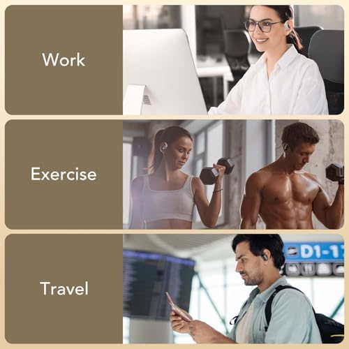 Revolutionary Waterproof Wireless Bone Conduction Headphones – Open-Ear Comfort with Enhanced Bass Response – Ideal for Active Lifestyles and Outdoor Adventures – Stylish Yellow Design for Visibility and Connectivity