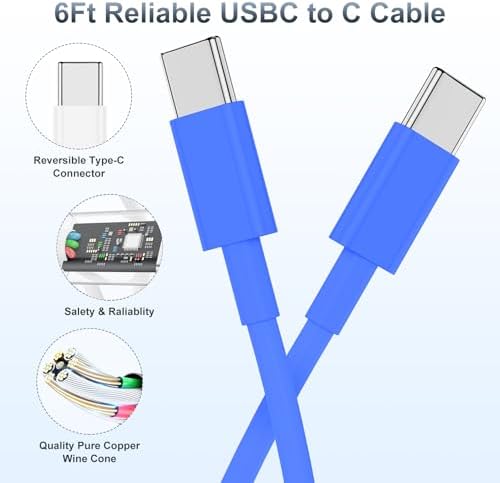 High-Efficiency 20 W USB-C Fast Charger for i Phone 16 & i Pad Pro – Versatile 6 ft & 10 ft Type C Charging Cables with Robust Wall Adapter for Quick Power Boosts – Perfect for i Phone 16 Pro Max, 15 Plus, and All i Pad Models – Maximize Your Charging Flexibility and Efficiency