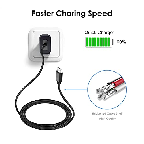 High-Speed Micro USB Wall Charger & Cable for LG Flip Phones, Orbic Journey V, CAT S60/S41/S42 – Ultimate Compatibility & Rapid Charging Solution for Essential Devices, Perfect for Travel and Daily Use
