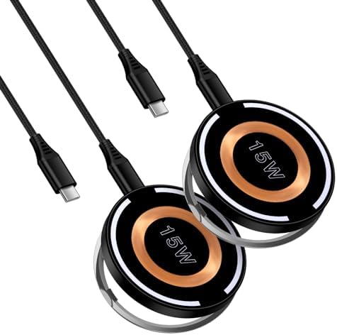 Mag-Safe 15 W Fast Wireless Charger Pad for Samsung Galaxy S24, Google Pixel 8 Pro, and i Phone 15 – Dual Pack Magnetic Charging Dock for Effortless Device Compatibility and Rapid Power Boost Mag-Safe 15 W Fast Wireless Charger Pad for Samsung Galaxy S24, Google Pixel 8 Pro, and i Phone 15 – Dual Pack Magnetic Charging Dock for Effortless Device Compatibility and Rapid Power Boost