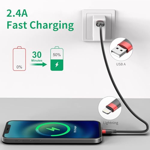 1ft Multipack Short iPhone Charger Cable for iPhone 14 13 12, Bulk Short USB A to USB C Cable 12 inch for Charging Station Compatible with iPhone 15 Samsung Galaxy S20 S10 Note 20 10, 10 Pack Mixed – Enhanced Compatibility and Speed
