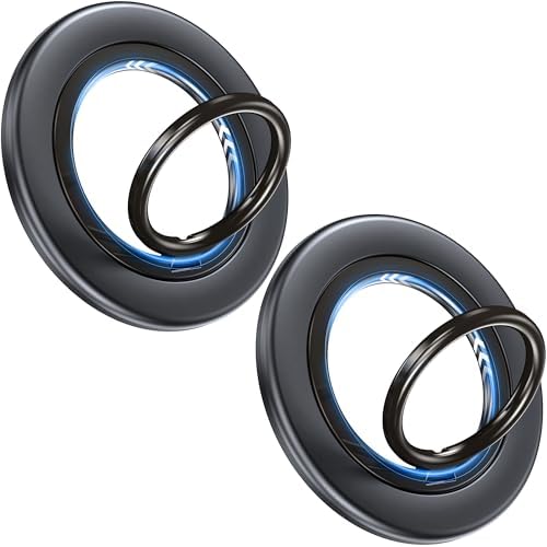 Crea Dream Magnetic Phone Ring Holder Set for Mag Safe – 360° Rotating Grip Stand with Dual-Sided Kickstand for i Phone 16, 15, 14, 13 Series – Enhanced Stability & Versatile Viewing Experience