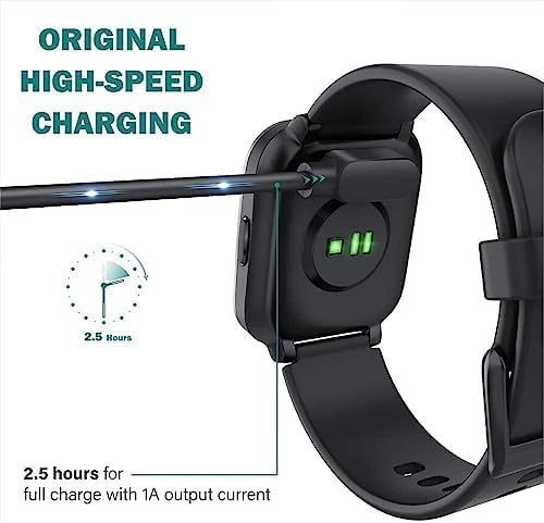 Universal Smart Watch Charger – 2 Pack Magnetic Fast Charging Cable for Enhanced Compatibility, 2.84 mm Pin Spacing, Secure Connection for All Smartwatch Models, Reliable Accessories for Active Lifestyles