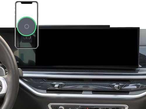 Car Phone Holder for 2024 2025 BMW The X5/X6/2023-2025 X7 Accessories Apply to 14.9 Inch Screen 15W Fast Wireless Charger Screen Fixed Clip Cell Phone Mount Hands-Free 360 Degree Rotation – Enhanced Compatibility and Speed
