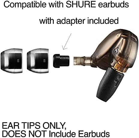 Upgrade Your Listening Experience with AZLA Crystal Standard (L) Earbud Tips – Premium Noise-Canceling Replacement for Wireless Headphones – Compatible with Shure, Sony, Beats, Sennheiser, Jabra, and JBL – Enhanced Comfort and Acoustic Clarity for Extended Use