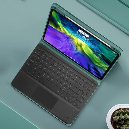 Ultra-Slim Bluetooth Keyboard with Touchpad – 7-Color Backlit Rechargeable Wireless Keypad for i Pad, Android & Windows – Universal Compatibility & Enhanced Productivity Accessory for Tablets & Smartphones