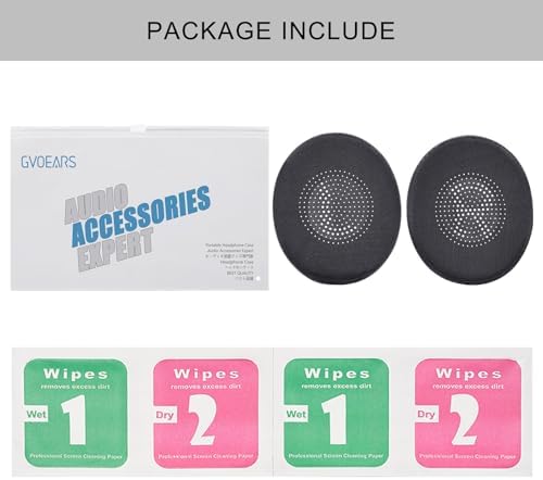 Ultimate Comfort Cooling Gel Ear Pad Replacement for Jabra Elite 45 h & Evolve2 65/40 Wireless Headphones – Premium Memory Foam Cushions for Enhanced Audio Clarity and Long-lasting Wear (Black)