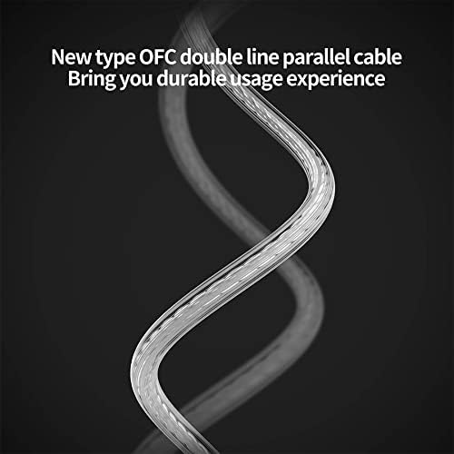 Premium CCA CRA In-Ear Monitor Earphones – Ultra-Thin Dynamic Driver for Superior Clarity & Deep Bass, Tangle-Free Removable Cord with Mic for Seamless Calls, Ergonomic Design for Extended Comfort & Compatibility Across Devices