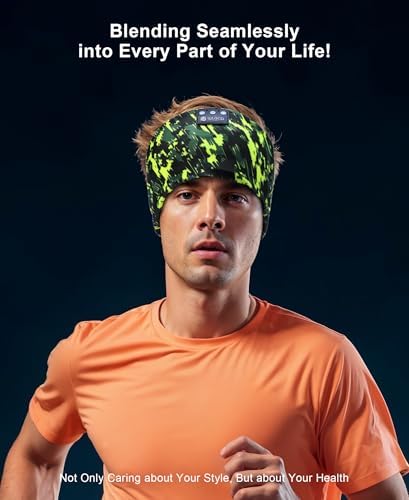 Ultimate Bluetooth 5.4 Sleep Headband Headphones – Designed for Side Sleepers, Unmatched Comfort for Active Lifestyles, Superior Sound Quality, Ergonomic Fit for Enhanced Relaxation, Ideal Tech Gift for Music and Podcast Enthusiasts