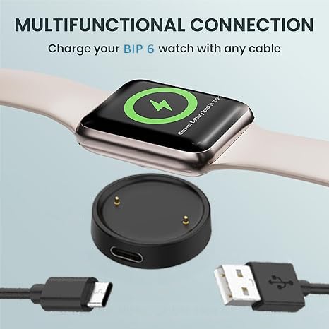 Revolutionary Dual-Pack Amazfit Bip 6 Charger Dock & Eco-Conscious Fast Charging Cable – Effortless Magnetic Integration for Uninterrupted Smartwatch Power Supply Anywhere You Go