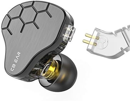 Kinboofi KBEAR Rosefinch Aqua Green Wired In-Ear Headphones – High-Performance Noise-Canceling Earbuds with Aviation-Grade Zinc Alloy Construction and Detachable Cable for Custom Audio – Perfect for Singers and Audiophiles Seeking Unmatched Sound Clarity and Comfort