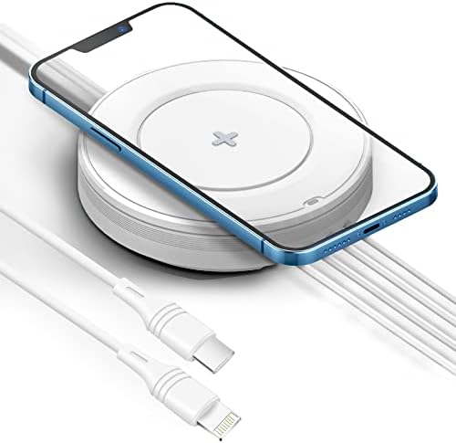 Revolutionize Your Charging Experience with AICase 5-in-1 32 W Wireless Charging Station – Fast 15 W Power for i Phone 13/12/12 Pro Max, Air Pods Pro & Samsung Phones – Includes 6.6 ft Type-C to Lightning Cable for Ultimate Convenience – Sleek Design for Seamless Integration and Enhanced Compatibility