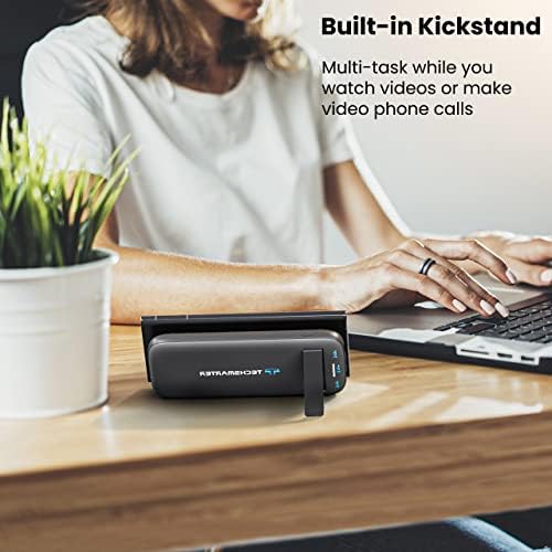 10000 m Ah Wireless Power Bank with 15 W Fast Charging, Anti-Slip Suction Cups, and Kickstand – Universal Charger for i Phone 16, 15, 14, 13, 12, 11 & Samsung Galaxy S25, S24, S23, S22, S21, LG Thin Q – Ultimate Convenience for On-the-Go Power Solutions