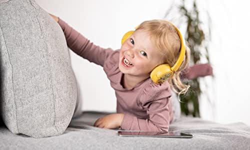 Kid-Safe Bluetooth Headphones in Vibrant Green – Buddy Phones POP for Young Listeners with Volume Limiting & Built-In Microphone – Portable & Foldable Design for Ultimate Comfort in Online Learning, Gaming, and Music Enjoyment – Compatible with i Phone, i Pad, Tablets, and PCs