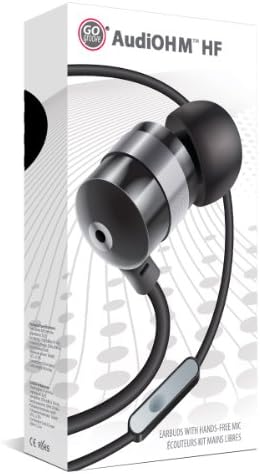 GOgroove Audi OHM HF Earbud Headphones – Superior Noise Isolating In-Ear Earphones with Deep Bass, Ergonomic Fit & Comfortable Gel Tips for All-Day Use – Perfect for Music Lovers, Commuters & Fitness Enthusiasts