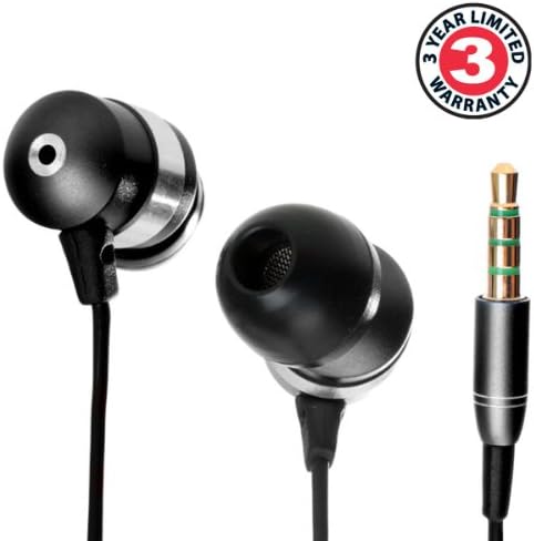 GOgroove Audi OHM HF Earbud Headphones – Superior Noise Isolating In-Ear Earphones with Deep Bass, Ergonomic Fit & Comfortable Gel Tips for All-Day Use – Perfect for Music Lovers, Commuters & Fitness Enthusiasts