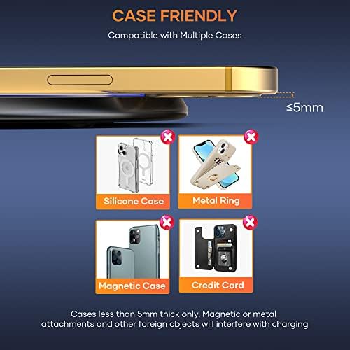 Effortless Dual Pack Wireless Charger for i Phone 16-8 and Samsung Galaxy S Series – 15 W Max Fast Charging Pad Mat with Intelligent Safety Features for Home & Office Use – Tangle-Free Convenience for Tech Enthusiasts