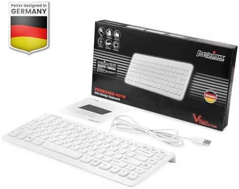 Maximize Your Workspace Efficiency with the Perixx PERIBOARD-407 B US Wired USB Mini Keyboard – Compact Design with 11 Hotkeys for Instant Access – Sleek Glossy Black Finish for Modern Aesthetic – Perfect for Home, Office, and Travel Use – US English Layout for Seamless Typing Experience – Durable Performance Without Batteries
