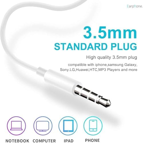 Elevate Your Audio Journey: Premium Dual Pack Wired Earbuds for Unmatched Call Clarity and Noise Isolation – Seamlessly Compatible with i Phone, Android, Laptops & PCs for All Your Sound Preferences
