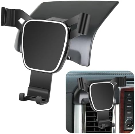 Dodge Ram 1500 & 2500 Premium Car Phone Holder (2019-2025) – Secure Touchscreen Mount for 5 & 8.4 Inch Displays – Enhance Driving Safety with Adjustable Viewing Angles – Durable Mobile Cradle for Effortless Navigation and Hands-Free Use