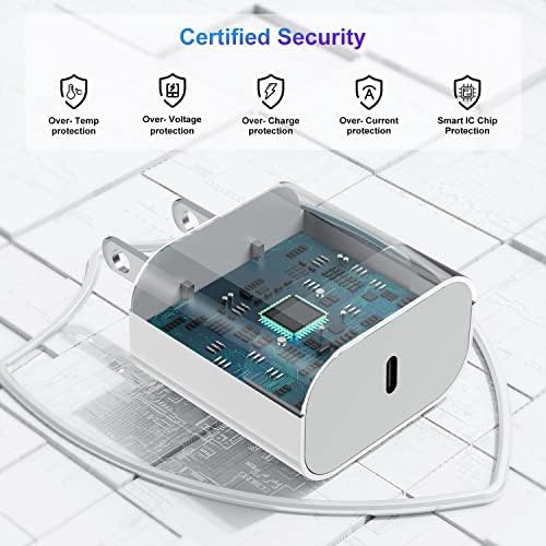 Revolutionary 2-in-1 USB C Charger for Apple Watch & i Phone – 6 FT Magnetic Fast Charging Cable with USB-C Wall Adapter – Compatible with Apple Watch Series 8/7/6/SE/5/4 & i Phone 14/13/12 – Ultimate Convenience & Enhanced Durability for On-the-Go Charging Solutions