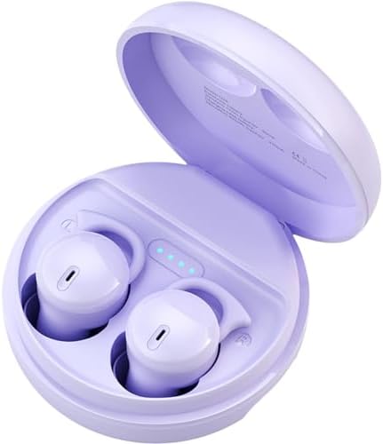 Transform Your Sleep Experience with Mini Wireless Noise Cancelling Earbuds for Side Sleepers – Ultra-Comfortable Bluetooth Design in Skin-Tone Finish for Unmatched Comfort and Device Versatility – Ideal for Restful Nights and Relaxing Moments