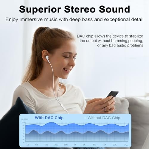 Elevate Your Audio Experience with Premium USB C Earbuds – Dual Pack Wired Headphones for i Phone 16/15 & Samsung Galaxy S Series – Exceptional Hi-Fi Stereo Sound with Built-In Microphone & Convenient Volume Control – Perfect Compatibility with Pixel 9/8/7 for Music Lovers & Active Lifestyles – Durable, Tangle-Free Design for Hassle-Free Use