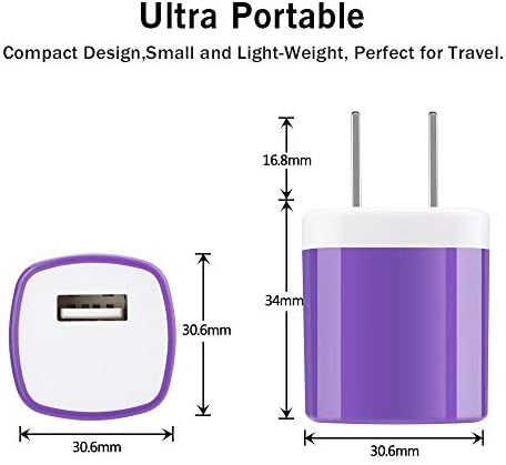 Fast Charging USB Charger Plug 10 Pack – Universal Wall Outlet Adapter for i Phone 16 Pro Max, Samsung Galaxy S25 Ultra, Google Pixel 9 a – Compact Design for Quick Power Boosting and Enhanced Device Compatibility