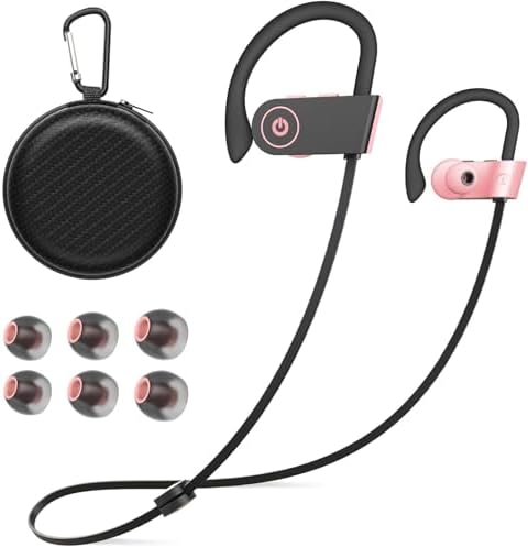 Elevate Your Active Lifestyle with IPX7 Waterproof Bluetooth Wireless Earbuds – 16-Hour Playtime, Exceptional Sound Isolation & Built-in Mic for Effortless Hands-Free Calls – Ideal for Gym, Running, and Outdoor Adventures
