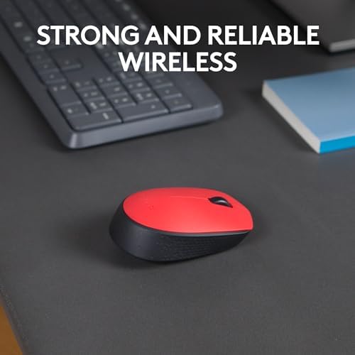Logitech M170 Wireless Mouse – Ultra-Responsive Optical Tracking, Ambidextrous Design for All Users, 2.4 GHz USB Mini Receiver, 12-Month Battery Life, Perfect for PC, Mac & Laptop – Elevate Your Productivity with Seamless Wireless Freedom