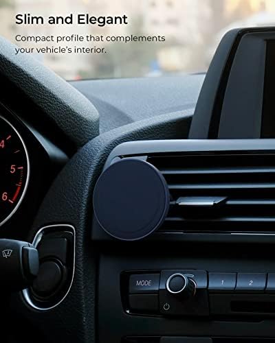 i Ottie Velox Universal Magnetic Air Vent Phone Mount – Enhanced Mag Safe Compatibility for i Phone 12-16 & Android Devices with Included Adapter – Secure Silicone Grip for Hands-Free Navigation and Easy Access