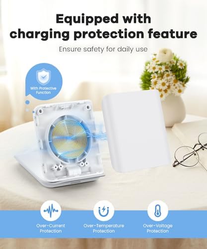 Ultimate Fast Wireless Charging Station for Samsung Galaxy Z Flip Series & Motorola Razr+ – 2-in-1 Foldable Travel Charger with PD 20 W Adapter, Sleek White Design for On-the-Go Convenience – Enhanced Speed & Compatibility for Modern Lifestyles