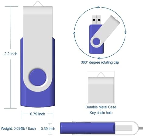 Maximize Your Storage Potential with the JBOS 10-Pack of 4 GB USB Flash Drives – Durable Swivel Design, Enhanced USB 2.0 Compatibility, Ideal for Documents & Multimedia, Sleek Black Finish with Label Sheets for Organization, Perfect for Students and Professionals