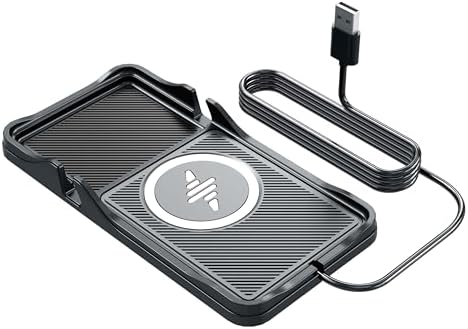 Revolutionize Your Driving Experience with the LANSEMKU Wireless Car Charging Pad – Fast, Safe & Anti-Slip Dashboard Holder for i Phone 16/15/14/13 Pro Max & Samsung Devices, Compact Charging Mat for Ultimate Convenience and Efficiency