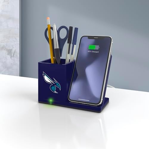 SOAR Smart Wireless Charger & Stylish Desktop Organizer – Fast 10 W Charging for Qi-Enabled Devices, Clutter-Free Workspace Solution with Built-in Storage and Safety Features