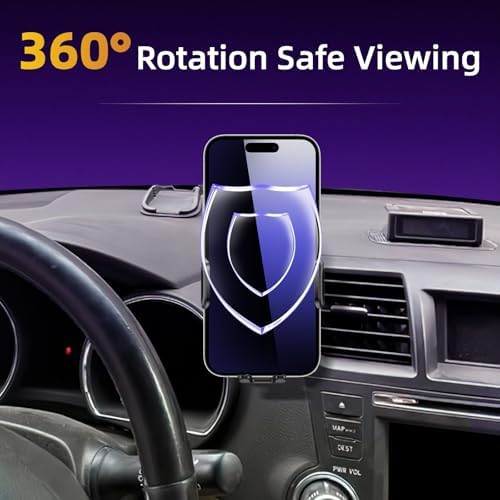 Premium Adjustable Car Phone Holder for 2014-2019 Toyota Highlander – Perfect Fit for 4-7 Inch Devices, Enhanced Safety & Convenience, Effortless Installation, Durable Design, Ideal for Hands-Free Navigation