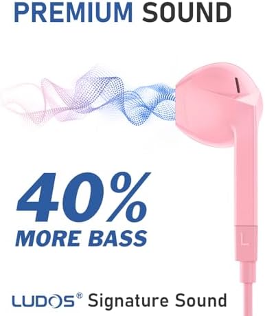 LUDOS FEROX USB-C Earbuds – Premium Wired Headphones for i Phone 16 & Samsung Galaxy Series, Featuring Exceptional Audio Clarity & Deep Bass, Ergonomically Designed for All-Day Comfort, Tangle-Free Cable for Streamlined Use, Supported by an Impressive 5-Year Warranty, Eye-Catching Vibrant Green Finish – Elevate Your Sound Experience for Music Lovers and Gamers Alike
