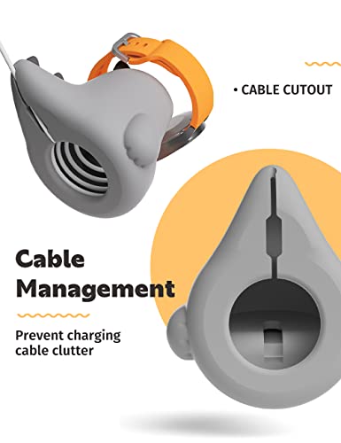 ELETIUO Mint Green Charging Stand for Samsung Galaxy Watch 5 & 5 Pro – Non-Slip Dock with Cable Management for Enhanced Stability & Style – Perfect Smartwatch Accessory for Organized Charging Stations
