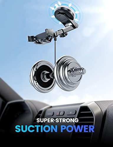 e Samcore Premium Gravity Suction Cup Windshield Phone Mount for i Phone 14 – Versatile Car Dashboard Holder with 360-Degree Rotation for Enhanced Navigation and Hands-Free Safety