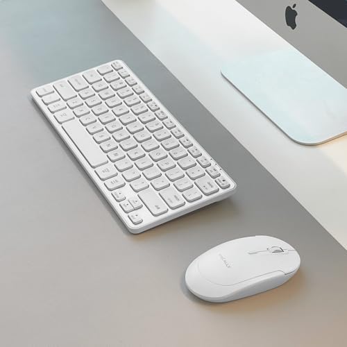 Upgrade Your Mac Experience with the Macally Bluetooth Keyboard – Premium Wireless Typing Solution for Mac Book Pro, i Mac, i Pad & PC – Ergonomic Design & Long-lasting Rechargeable Battery for Seamless Productivity