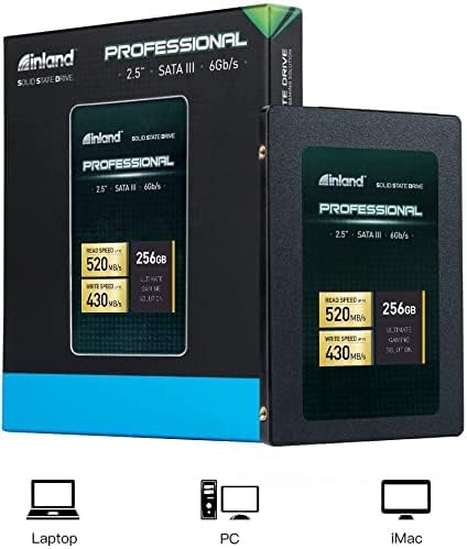 Unlock Lightning-Fast Performance with INLAND Professional 1 TB SSD – Cutting-Edge 3 D NAND SATA III 6 Gb/s 2.5″ Internal Solid State Drive for Ultimate Reliability and Versatile Compatibility
