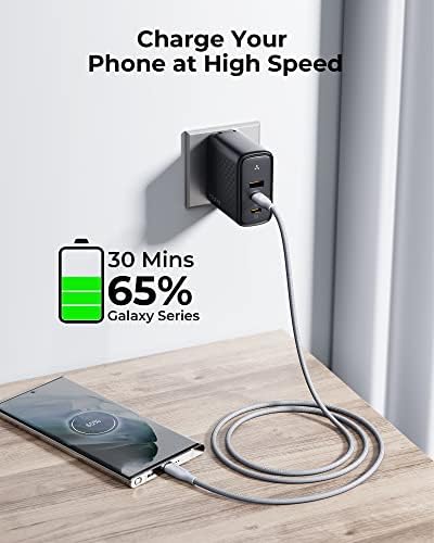 VOLTME 6 ft USB C to USB C Cable (2 Pack) – 60 W Fast Charger for Mac Book Pro 2020, Galaxy S21, i Pad Pro, and Nintendo Switch – Durable High-Speed USB 2.0 Charging Solution for Seamless Connectivity and Enhanced Performance