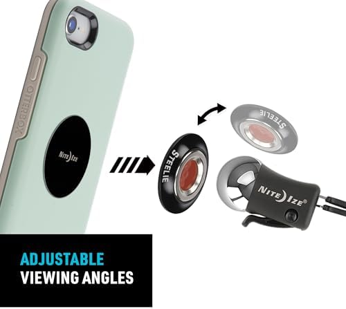 Nite Ize Steelie Original Vent Kit – Premium Magnetic Phone Mount for Effortless Car Vent Attachment – Versatile Hands-Free Holder with Neodymium Magnets – 360-Degree Rotation for Navigation and Calls – Essential Portable Car Accessory for Smartphones and Cases – Enhance Safety and Connectivity on the Road