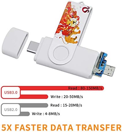 Ultra-Fast 3-in-1 256 GB Photo Backup Stick for Android & Type-C Devices – Seamless Storage with USB 3.1 Compatibility for Galaxy, LG, Google Pixel, Huawei, One Plus, and More!