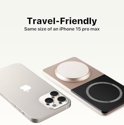 Innovative 2-in-1 Wireless Charging Station for i Phone & Air Pods – Foldable Mag Safe Charger Stand for i Phone 12-16 & Air Pods, Portable Design, Enhanced Magnetic Alignment for Fast Charging, Sleek & Space-Saving Solution for Home & Office Use