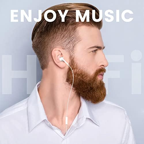 Elevate Your Audio Experience with MOSWAG USB C In-Ear Headphones: Premium Sound Quality, Built-in Microphone, and Ergonomic Comfort for Samsung S23, Note 20, Pixel 7, and Mac Book Pro – Perfect for Music, Calls, and Podcasts
