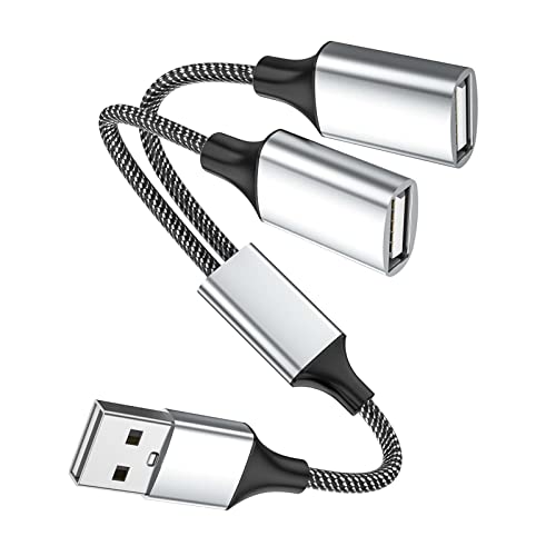 Fidioto 6.6 ft USB Extension Cable Splitter – Expand Your Connectivity with 1 Male to 4 Female Ports for Effortless Data Transfer and Charging – Ideal USB Hub Adapter for Printers, Keyboards, Flash Drives, Play Station, Laptops, and More, Ensuring Superior Compatibility and High-Speed Performance for All Your Peripheral Devices