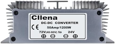Cllena 40-90 V to 24 V Waterproof Voltage Regulator – High-Performance 10 A Buck Converter for Golf Carts and LED Lighting – Reliable Power Management for Outdoor Applications and Enhanced Device Longevity